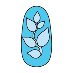 Nail of manicure vector icon.Color vector icon isolated on white background nail of manicure.