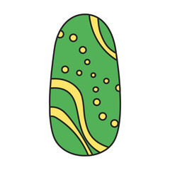 Nail of manicure vector icon.Color vector icon isolated on white background nail of manicure.
