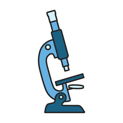 Laboratory microscope vector icon.Color vector icon isolated on white background laboratory microscope.