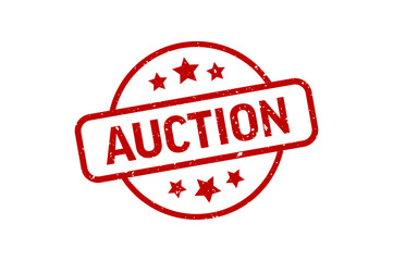 Auction - Stamp, Imprint, Seal Template. Vector Stock Illustration