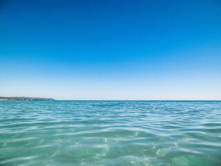 Obraz premium Tyrrhenian sea in Vada, Tuscany, Italy.