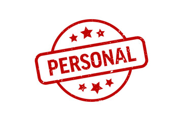 Personal - Stamp, Imprint, Seal Template. Vector Stock Illustration