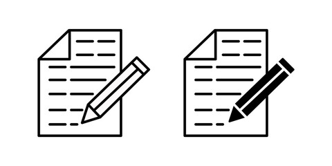 Note icon vector. notepad icon vector. Write icon vector. Form icon symbol vector illustration