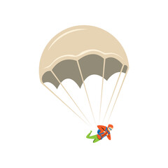 Parachute logo icon design and symbol skydiving vector