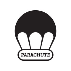 Parachute logo icon design and symbol skydiving vector