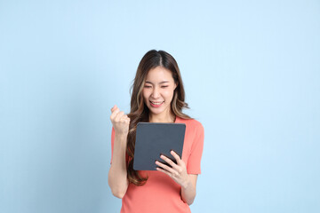 Naklejka premium Casual Asian Woman