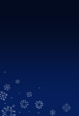 Gray Snow Vector Blue Background. Winter