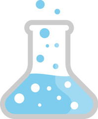 Chemistry flask science icon