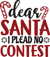 Fototapeta premium Funny Christmas SVG Design