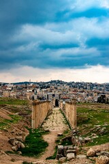 Fototapeta na wymiar The ancient city of Jerash - Gerasa ruins - Jordan مدينة جرش الأثرية- جراسا الأثرية- الاردن