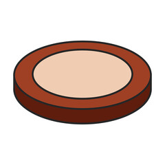 Biscuit cookie vector icon.Color vector icon isolated on white background biscuit cookie.