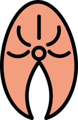Linear salmon icon
