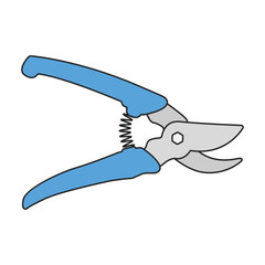 Scissor vector icon.Color vector icon isolated on white background scissor.