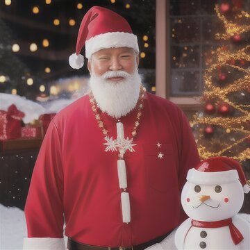 Asian Pacific Santa Claus