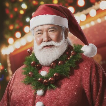 Asian Pacific Santa Claus