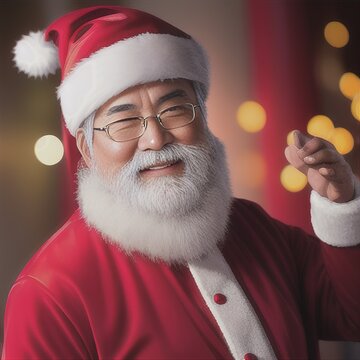 Asian Pacific Santa Claus