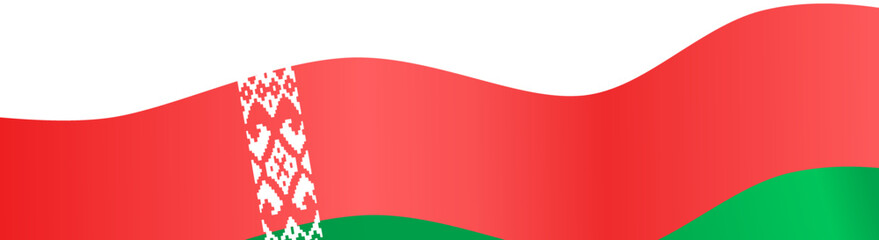 Belarus  flag wave  isolated  on png or transparent background,Symbol Belarus,template for banner,card,advertising ,promote,and business matching country poster, vector illustration
