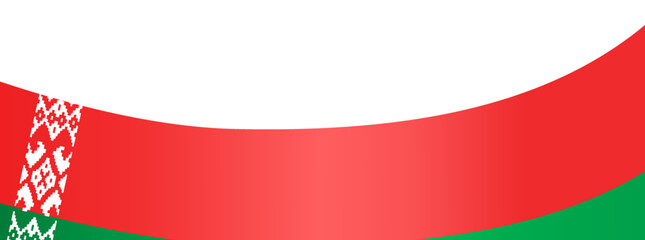 Belarus  flag wave  isolated  on png or transparent background,Symbol Belarus,template for banner,card,advertising ,promote,and business matching country poster, vector illustration