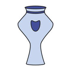 Pottery vase vector icon.Color vector icon isolated on white background pottery vase.