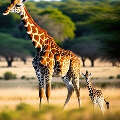 Obraz premium Giraffes