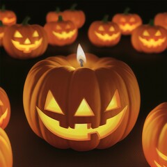 Fototapeta premium Halloween Jack O Lantern