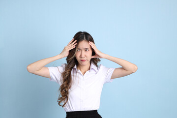 Fototapeta premium Girl in Student Uniform