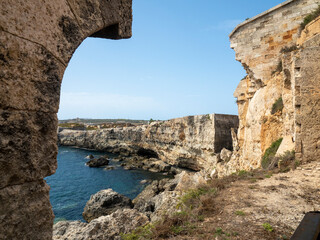Fototapeta na wymiar Fortaleza de la Mola, La Mola Fortress, Balearic Islands, Maó, Mahon, Menorca, Balearic Islands, Spain,