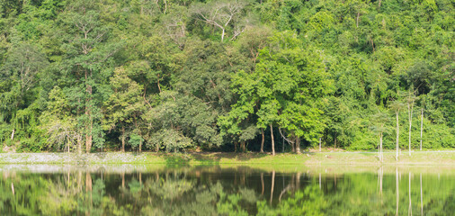  lake at Khao Ruak Reservoir at Namtok Samlan National Park in Saraburi