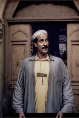 Egyptian guy portrait generative ai 