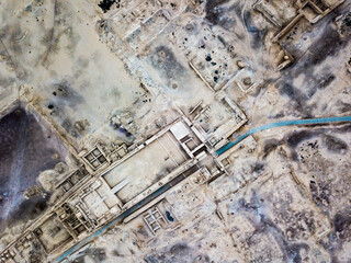 The ruins of an ancient Inca temple being excavated outside Lima, Peru