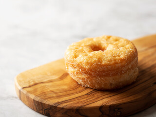 donuts, donuts on cutting board