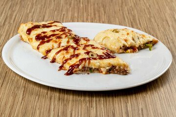 pancakes with Tomato sauce