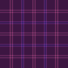 Seamless vector checkered pattern. Purple Symmetrical plaid textured seamless pattern background