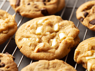 White Chocolate Cookies and Chocolate Cookies