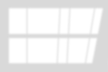 Window natural shadow overlay effect on white texture background, for overlay on product presentation, backdrop and mockup