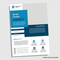 vector agency flyer design