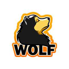 wolf logo vector