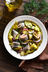 Herring and potato salad