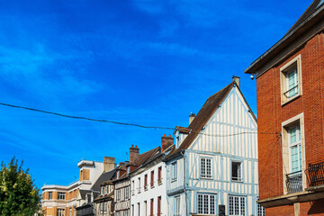 Antique building view in Evreux, France