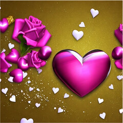 Fototapeta premium Wallpaper, Vektor, Background Valentin, Hochzeit, Liebe, 