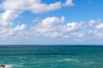 Fototapeta na wymiar blue sky and sea, ocean