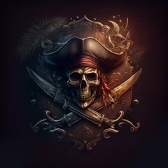 Fotobehang Mid journey render of pirate  © png resources