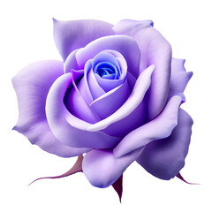 Fototapeta na wymiar blue rose isolated on white with clipping path