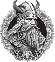 Viking warrior emblem