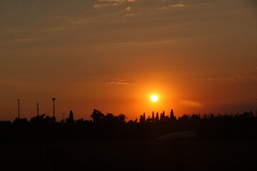 Fototapeta premium Sonnenuntergang Italien