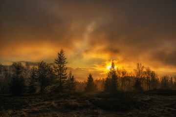 Sunrise at the top in the Beskids © Mariusz