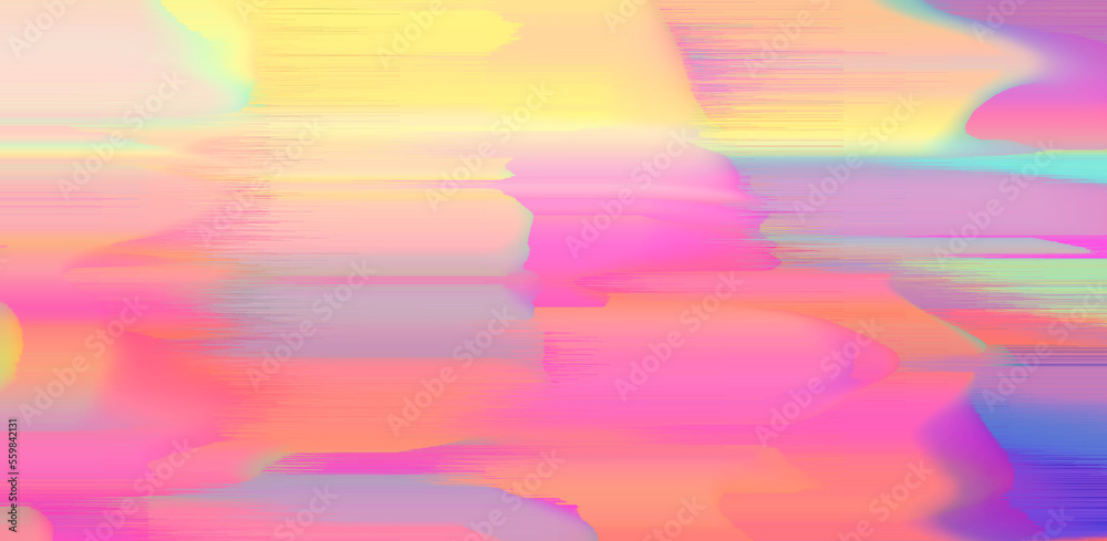 Poster Abstract geometric background with pixel noise and distortion pattern in lo-fi glitch art style.