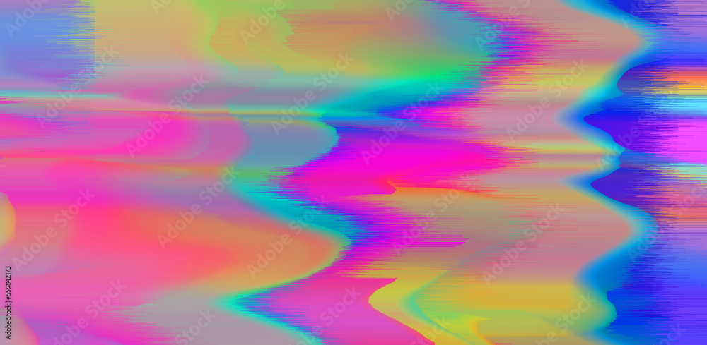Aufkleber Abstract background with digital pixel noise glitch artifacts.