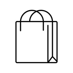 shopping bag line icon