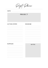 Bullet journal, Planner, Habits tracker printable Template